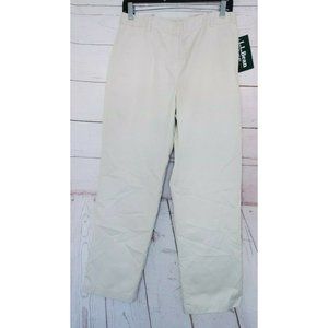 L.L. Bean Bayside Twill Heritage Stone Classic Fit 8P Straight Leg Women Pants